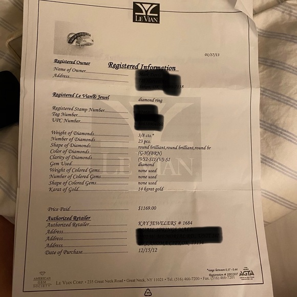 LeVian Ring w/ Chocolate & white diamonds. Size 7 - Picture 9 of 9